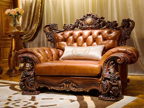 美式实木沙发定制原木视觉盛宴